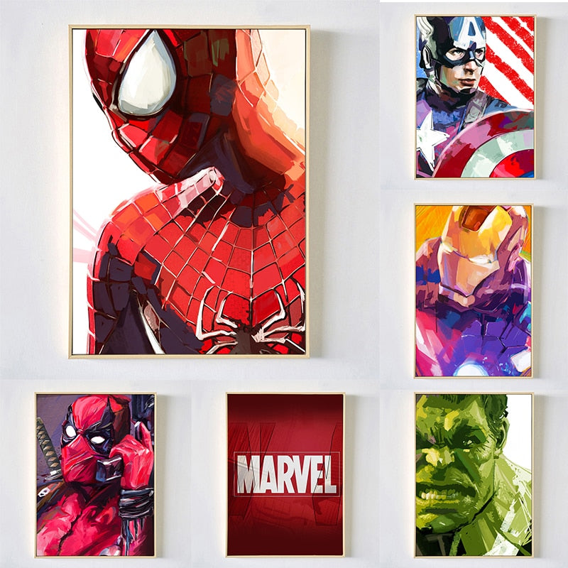 Tableau Marvel Spiderman 9 Toile Avec Cadre - ProduitPOD