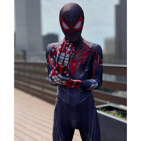 Combinaison cosplay cosplay Spider-Man Miles Morales combinaison Spiderman  tenue